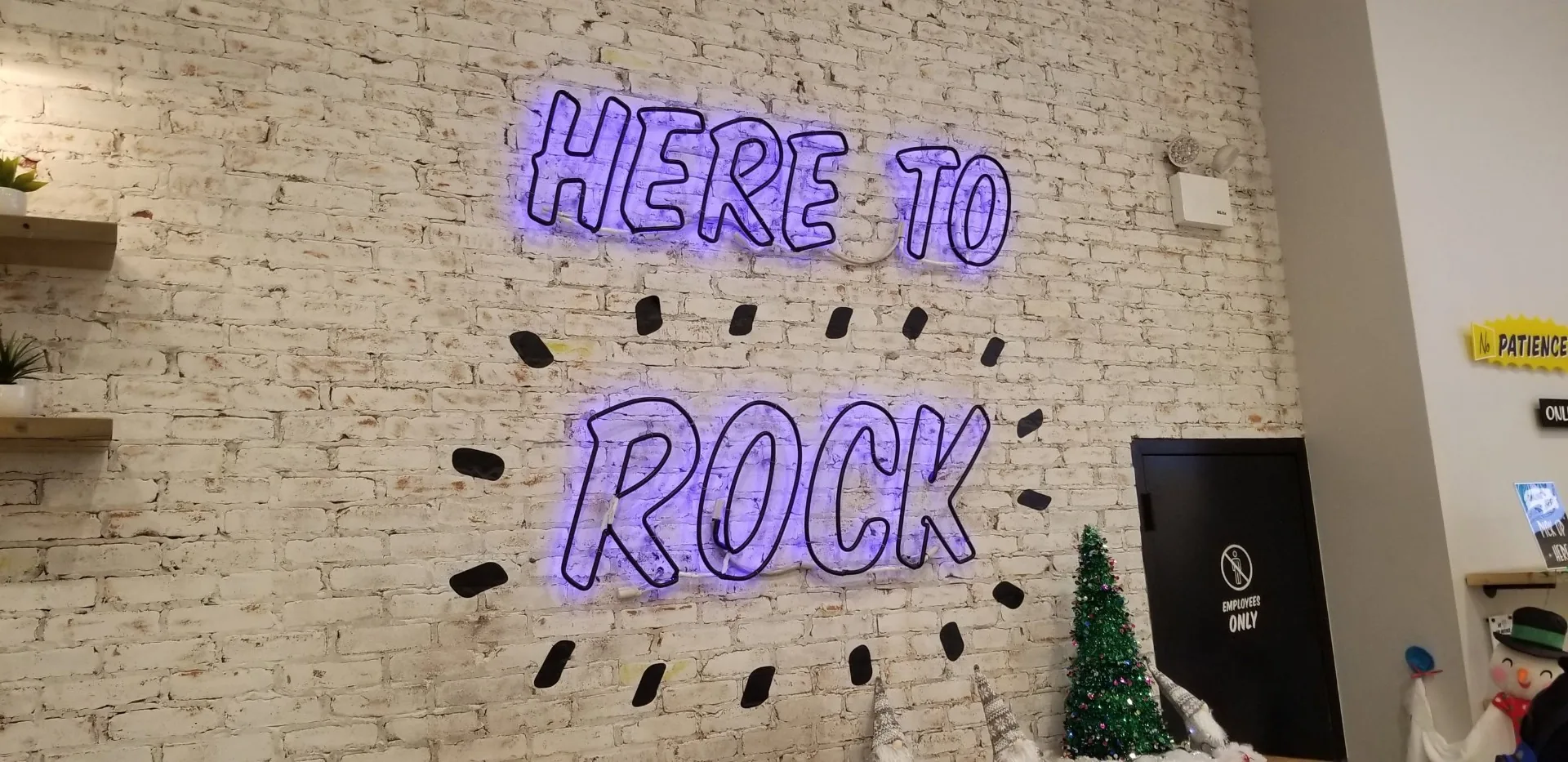 "Here To Rock" Neon