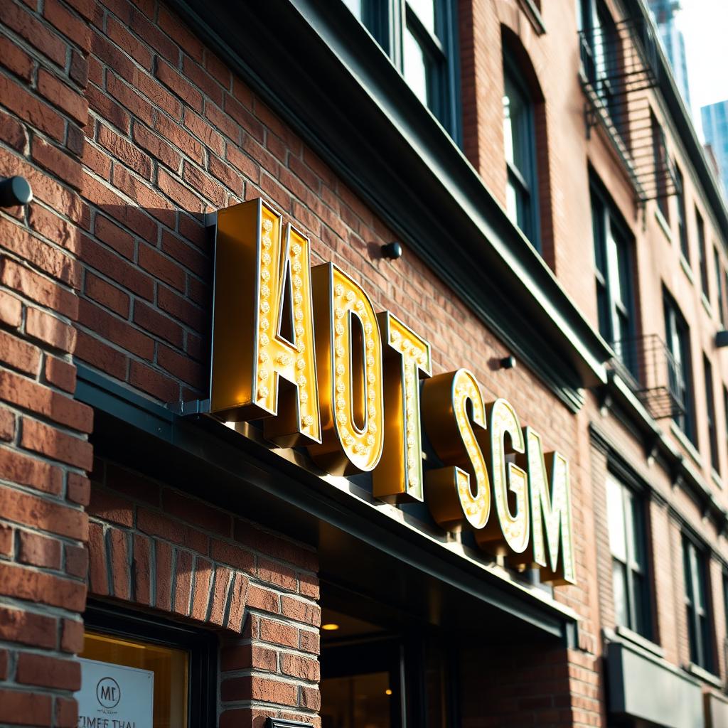 Custom dimensional channel letter storefront sign on a NYC brick facade